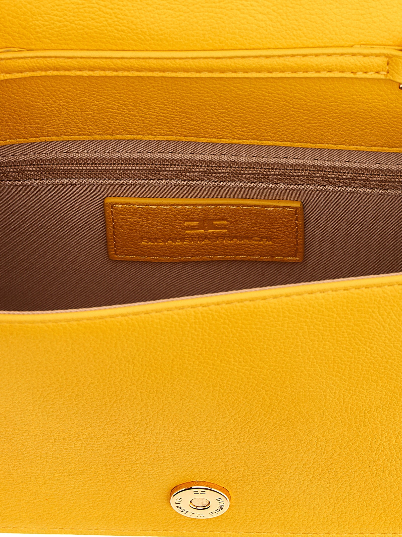 Elisabetta Franchi Yellow Polyester Crossbody Bag