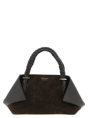 Ferragamo Brown Goat and Calf Leather Scarf TH S Handbag