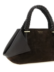 Ferragamo Brown Goat and Calf Leather Scarf TH S Handbag