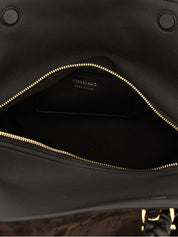 Ferragamo Brown Goat and Calf Leather Scarf TH S Handbag