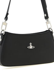Vivienne Westwood Black Polyurethane Shoulder Bag