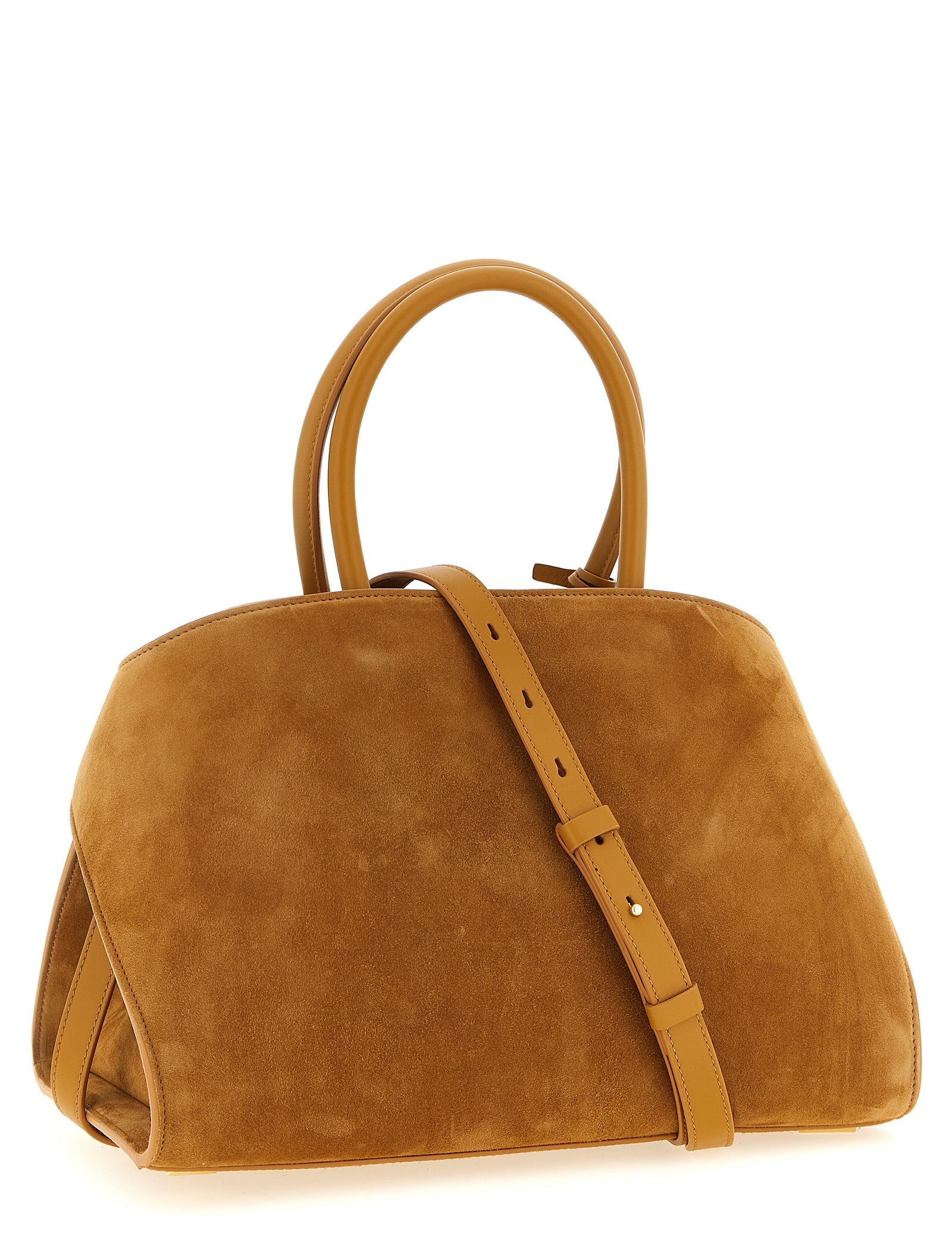 Ferragamo Beige Suede Handbag