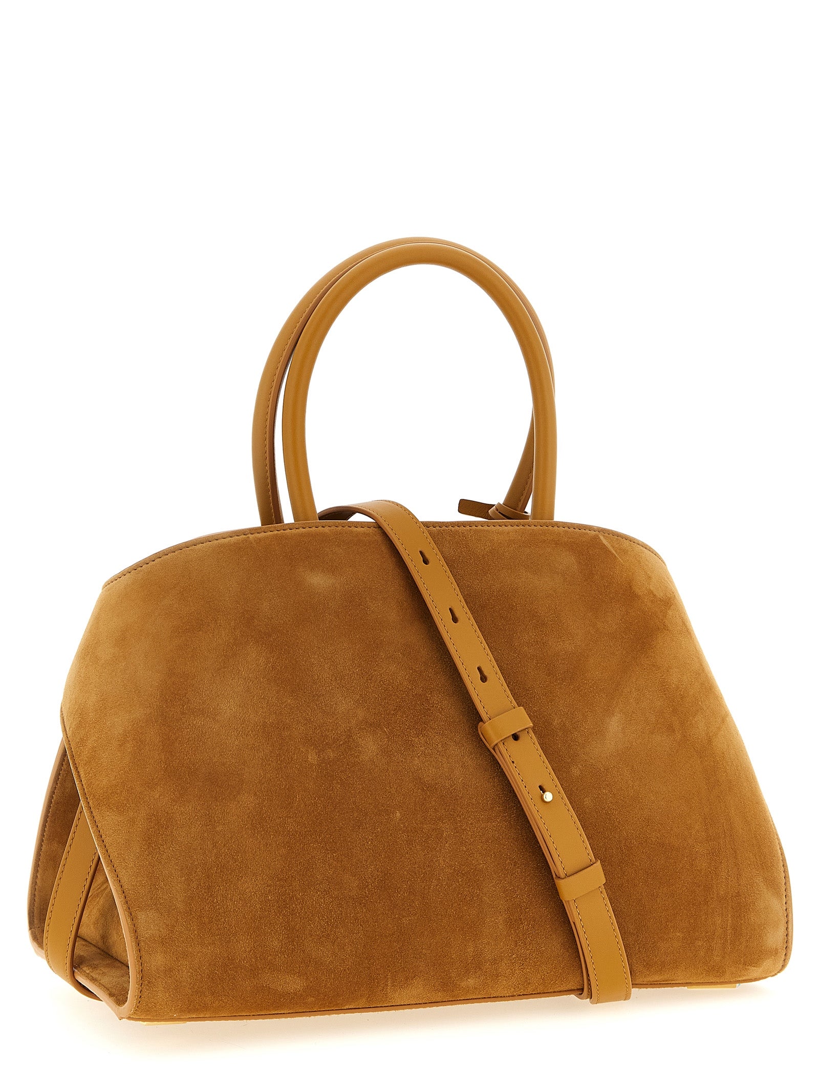 Ferragamo Beige Suede Handbag