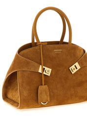 Ferragamo Beige Suede Handbag