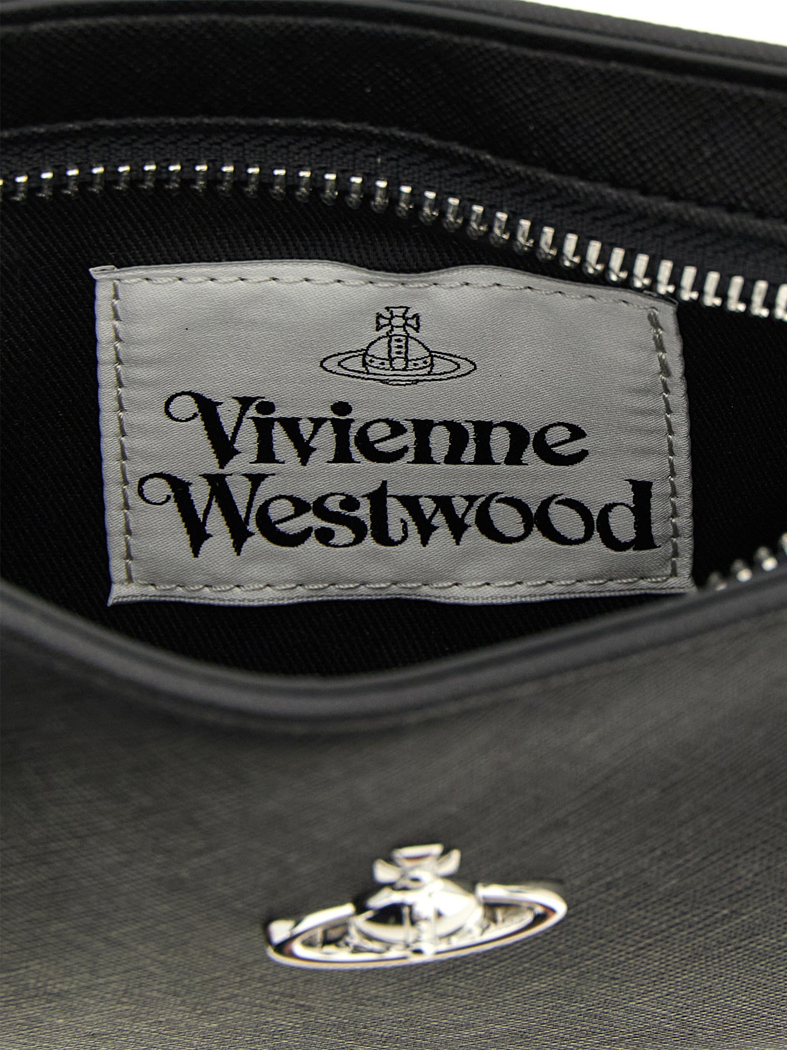 Vivienne Westwood Black Polyurethane Shoulder Bag