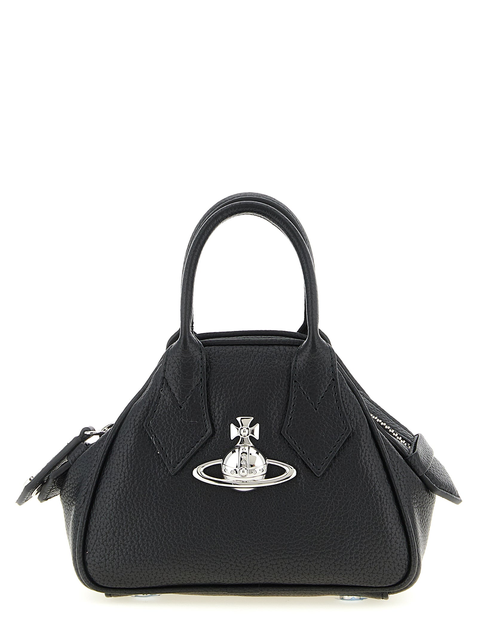 Vivienne Westwood Black Polyurethane Mini Yasmine Handbag