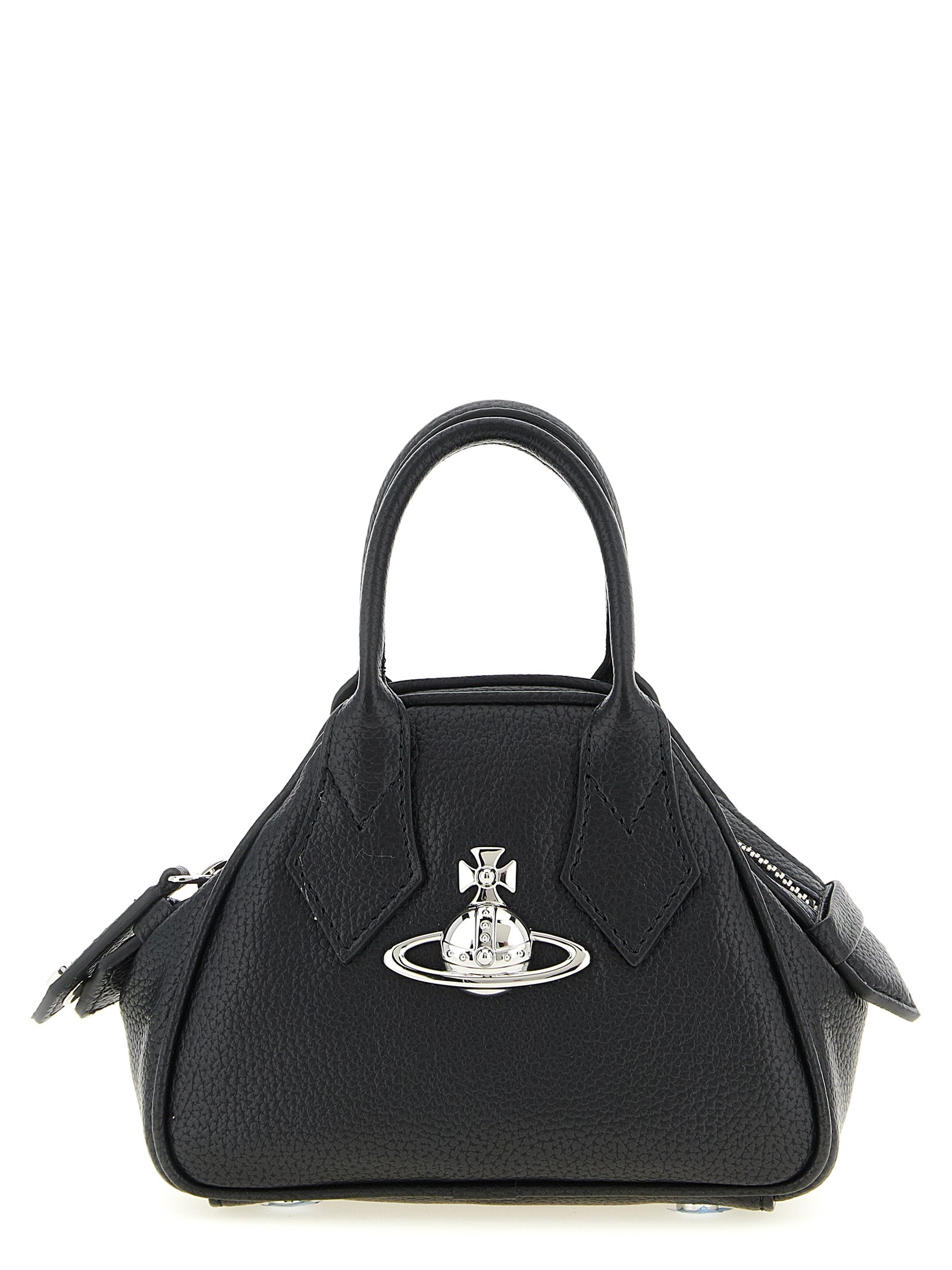 Vivienne Westwood Black Polyurethane Mini Yasmine Handbag