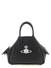 Vivienne Westwood Black Polyurethane Mini Yasmine Handbag