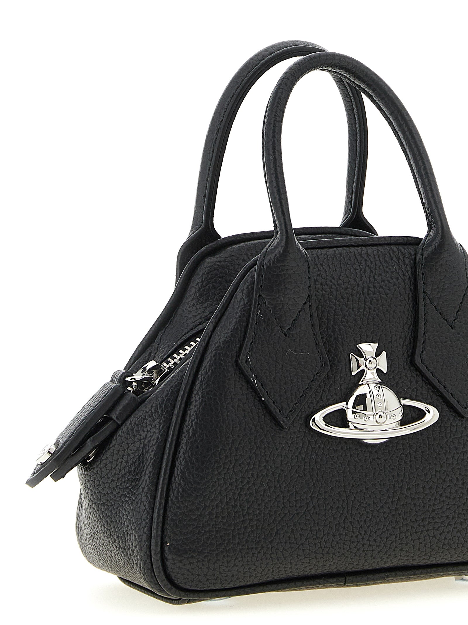 Vivienne Westwood Black Polyurethane Mini Yasmine Handbag