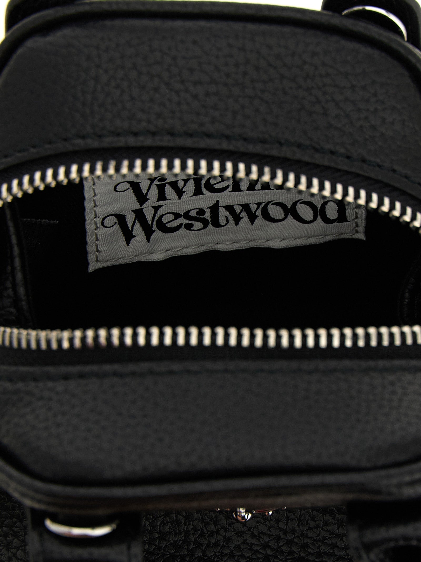 Vivienne Westwood Black Polyurethane Mini Yasmine Handbag