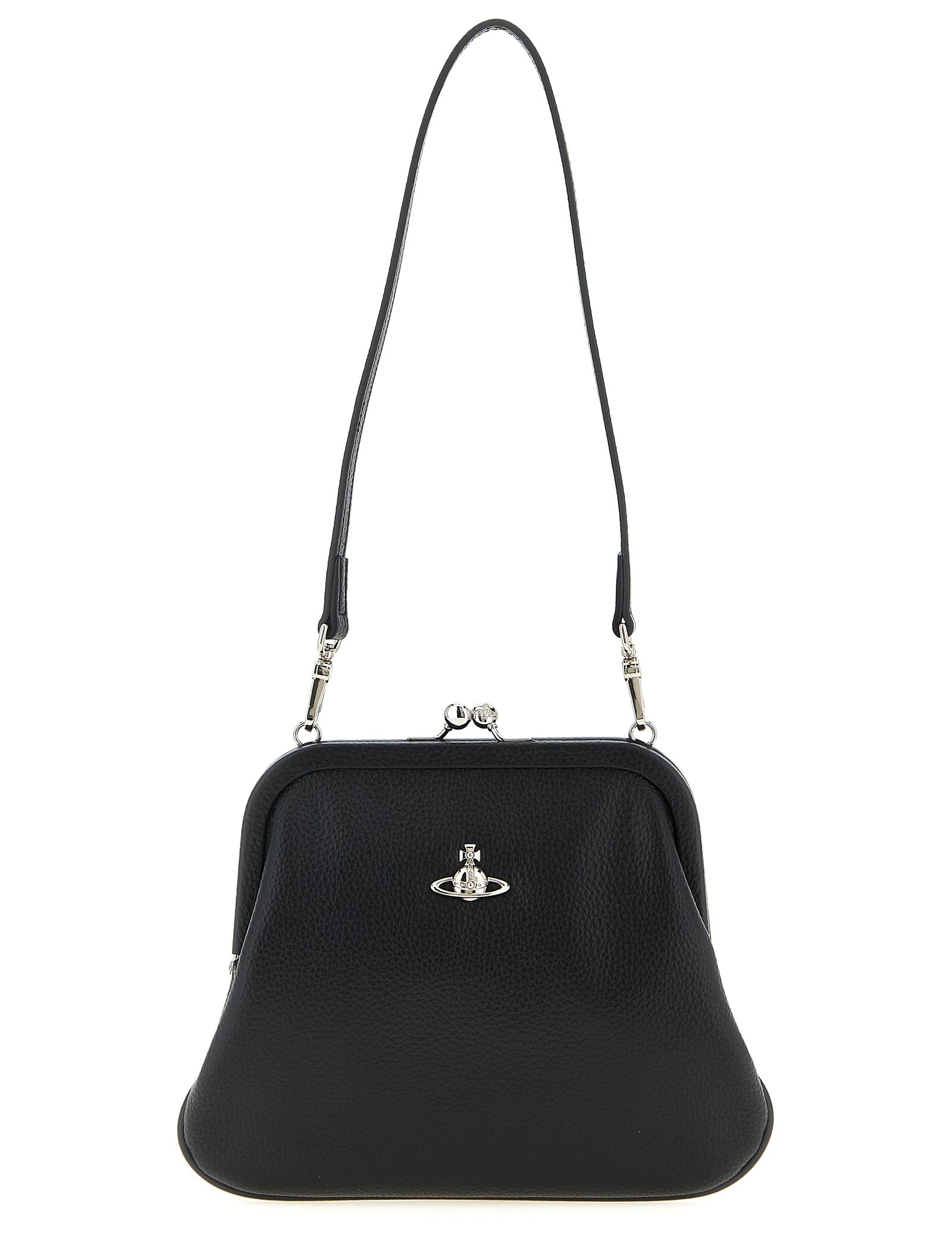 Vivienne Westwood Black Polyurethane Clutch Bag