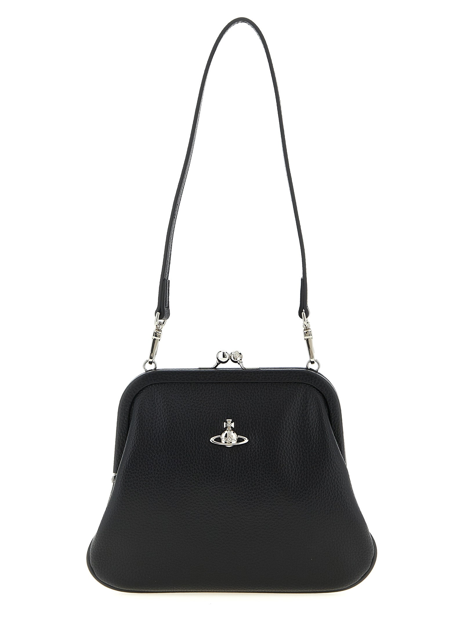 Vivienne Westwood Black Polyurethane Clutch Bag