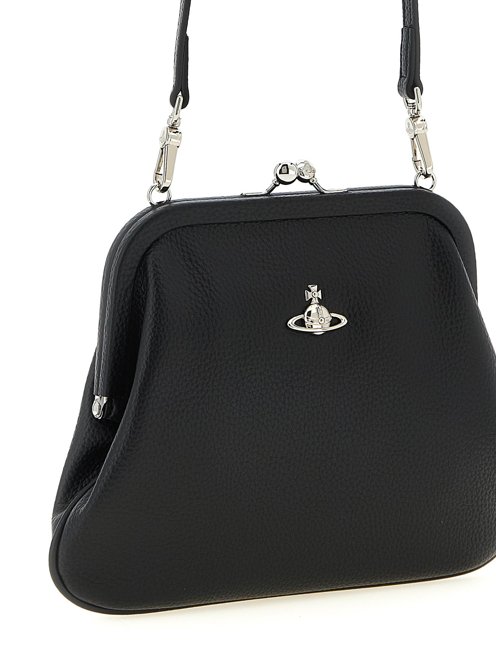 Vivienne Westwood Black Polyurethane Clutch Bag