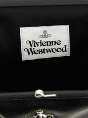 Vivienne Westwood Black Polyurethane Clutch Bag