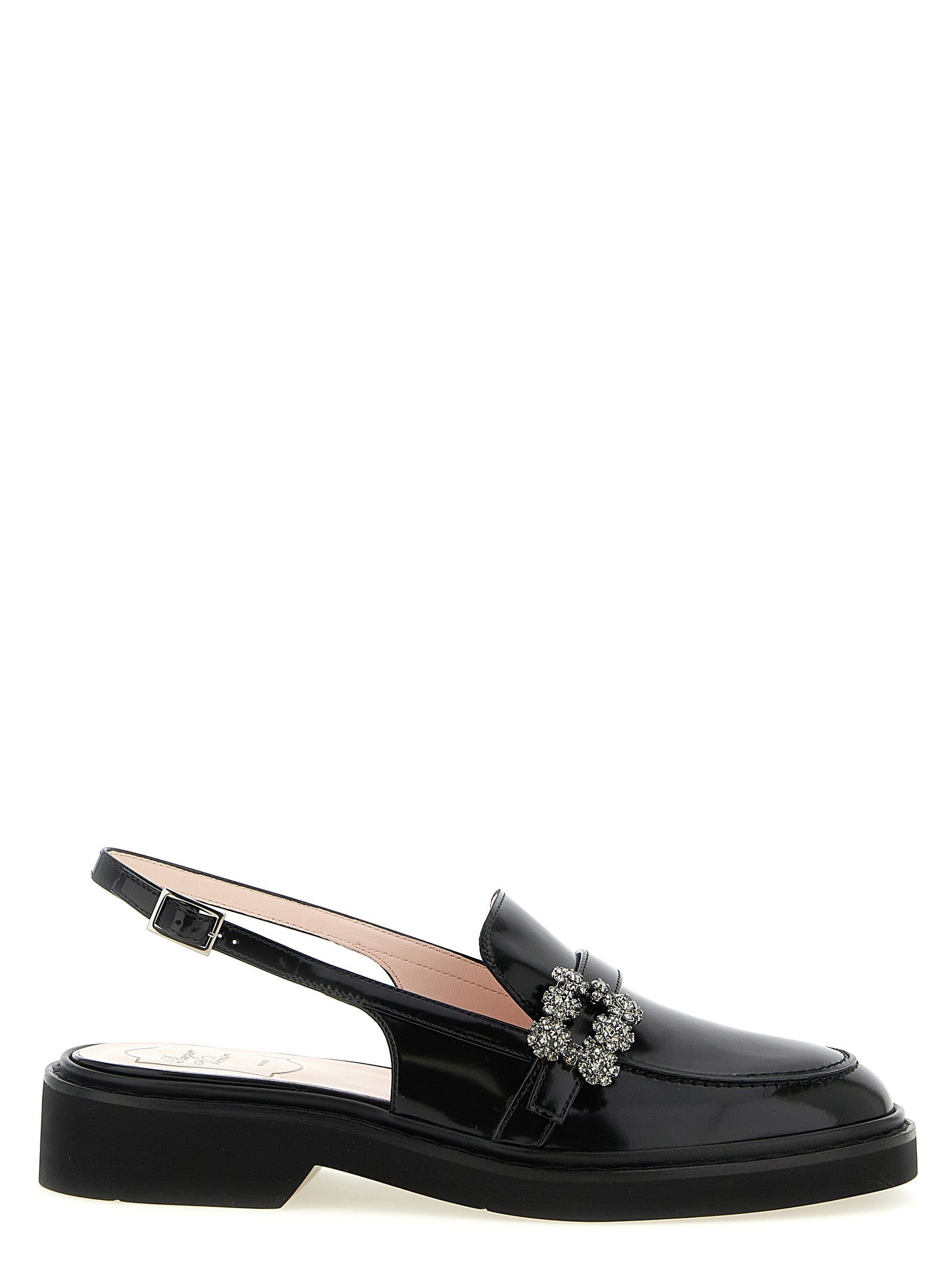 Roger Vivier Black Calfskin Mocassins