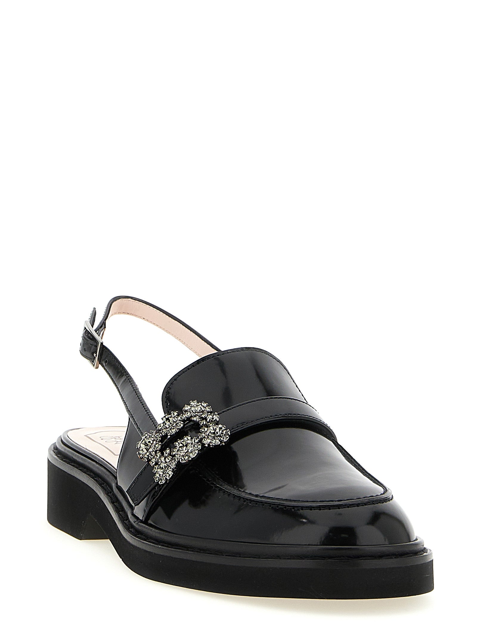 Roger Vivier Black Calfskin Mocassins