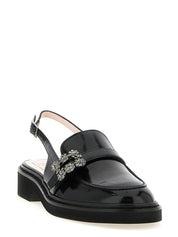 Roger Vivier Black Calfskin Mocassins