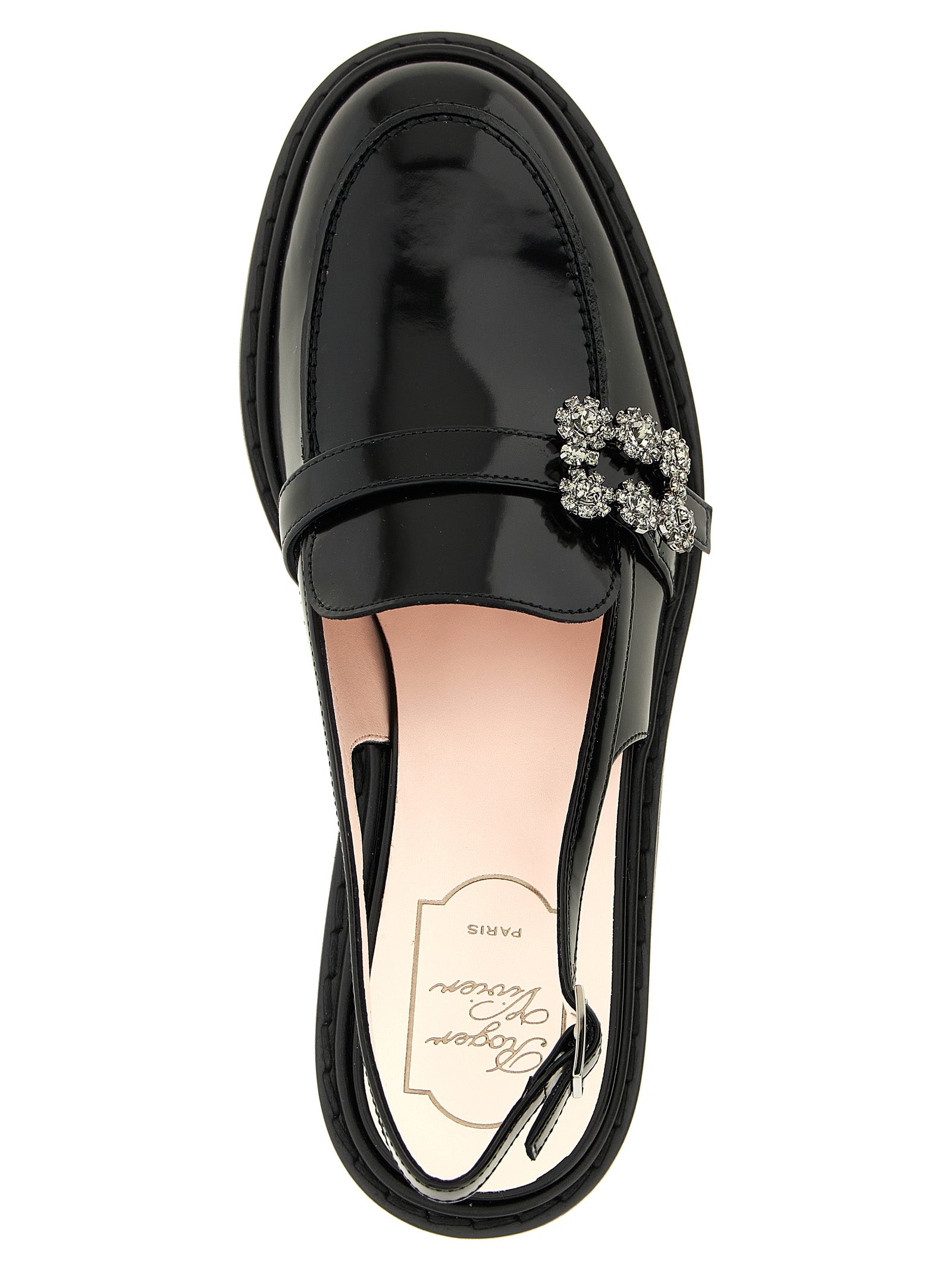 Roger Vivier Black Calfskin Mocassins