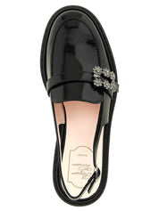 Roger Vivier Black Calfskin Mocassins