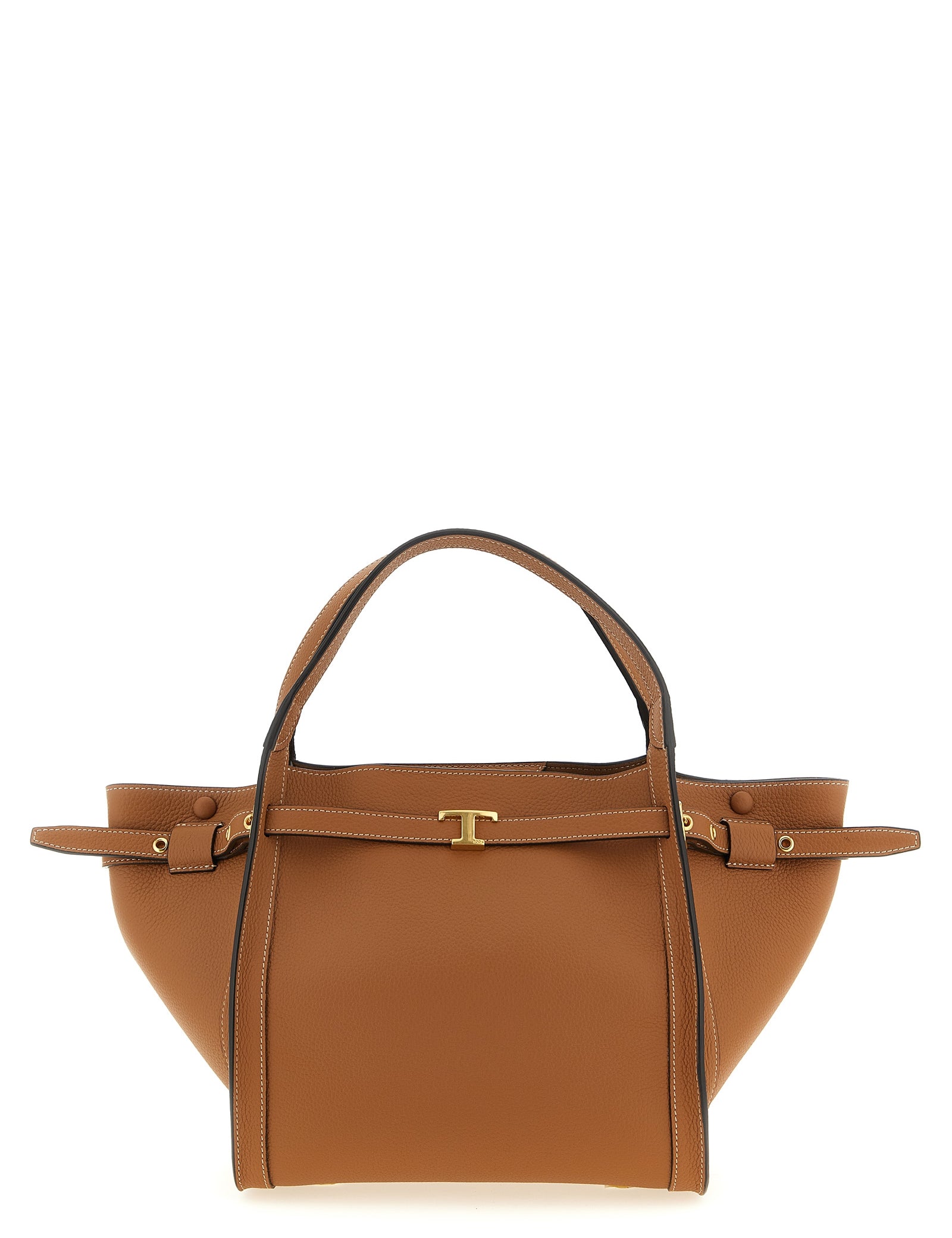 Tod's Brown Calfskin Tote Bag