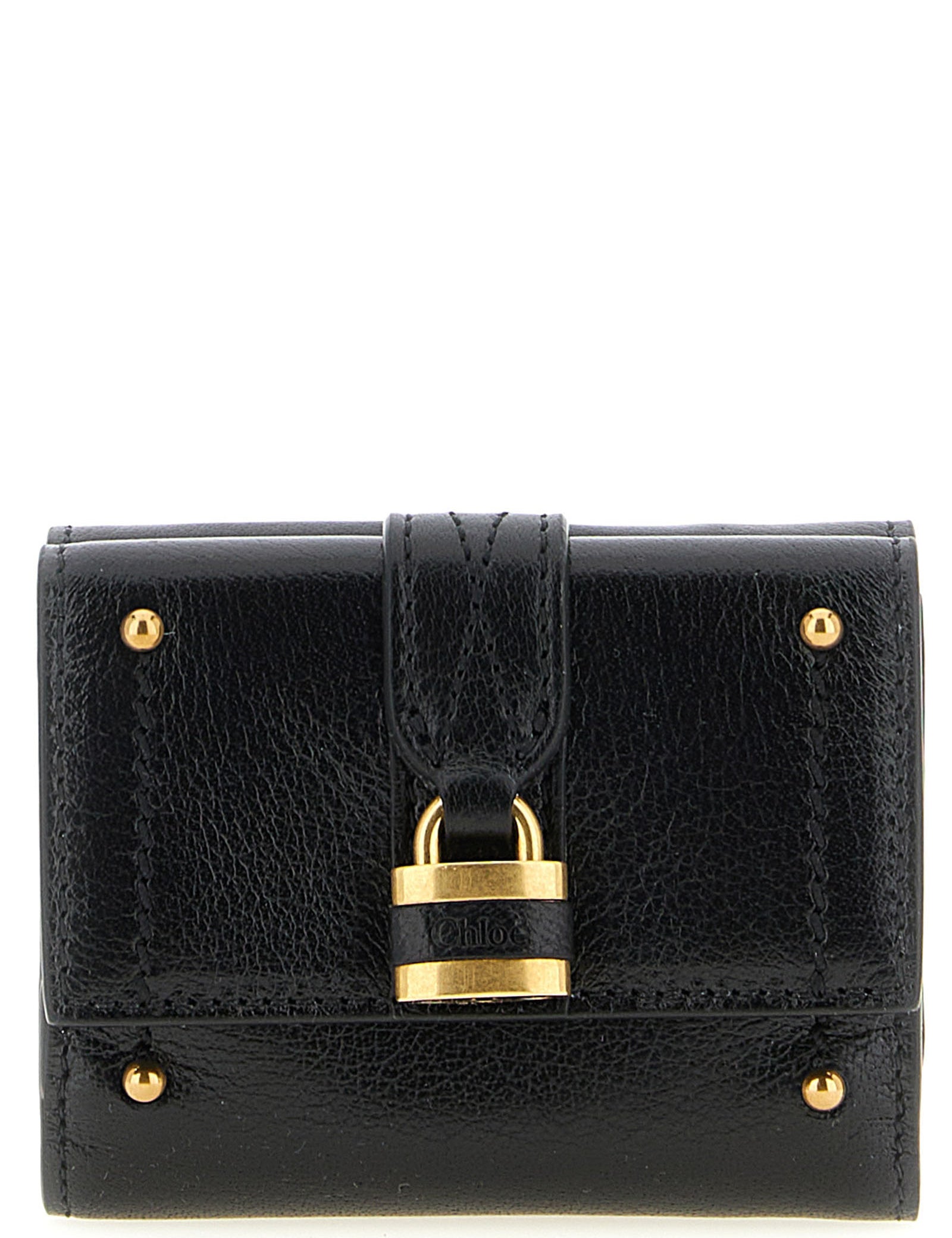 Chloé Black Buffalo Leather Mini Wallet