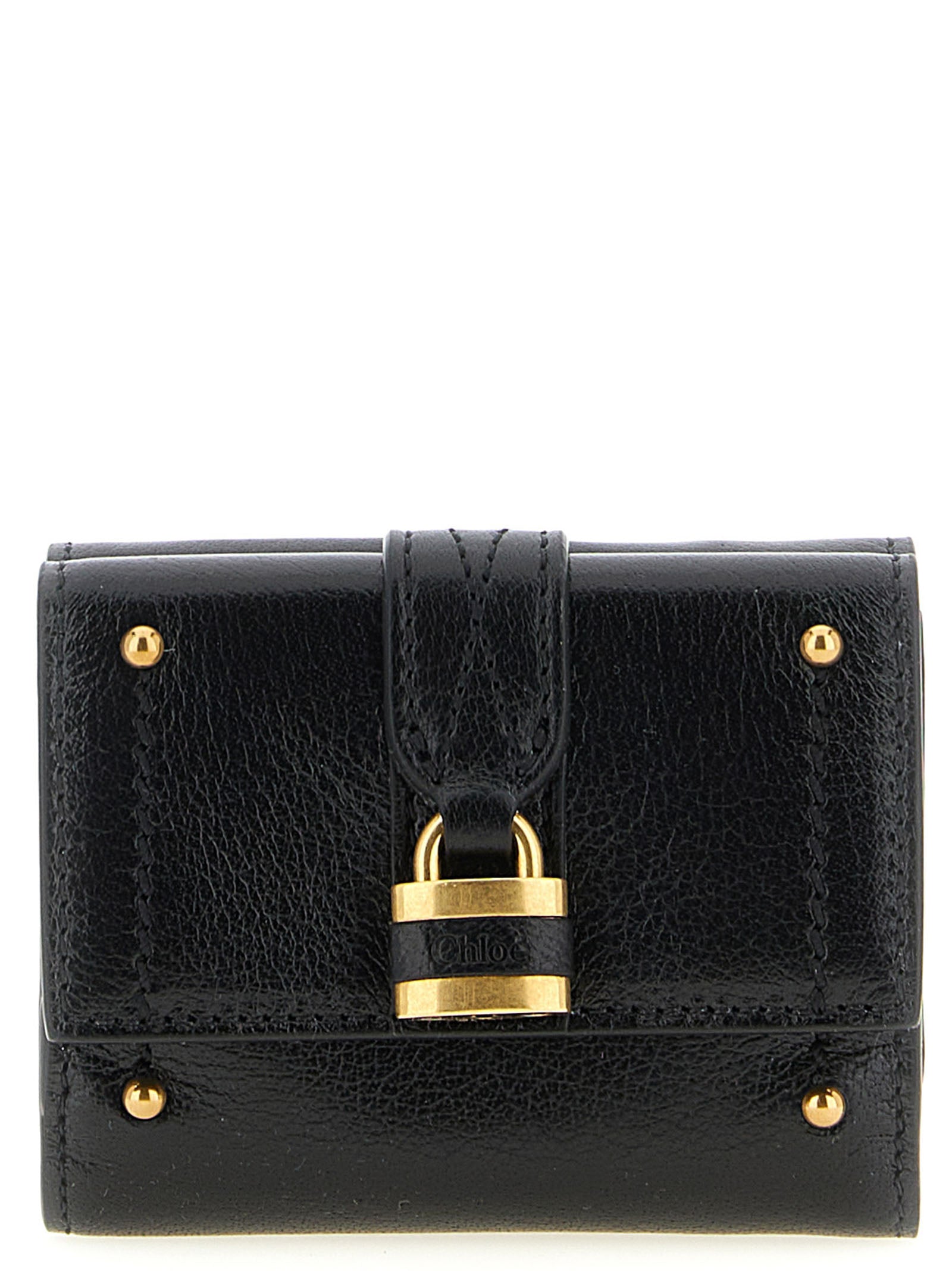 Chloé Black Buffalo Leather Mini Wallet