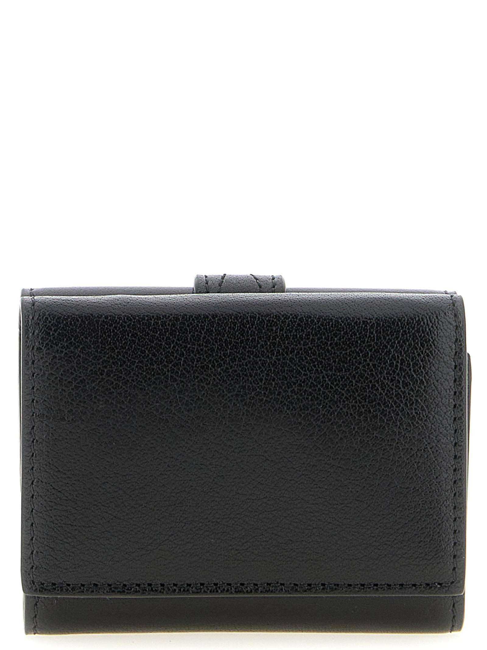 Chloé Black Buffalo Leather Mini Wallet