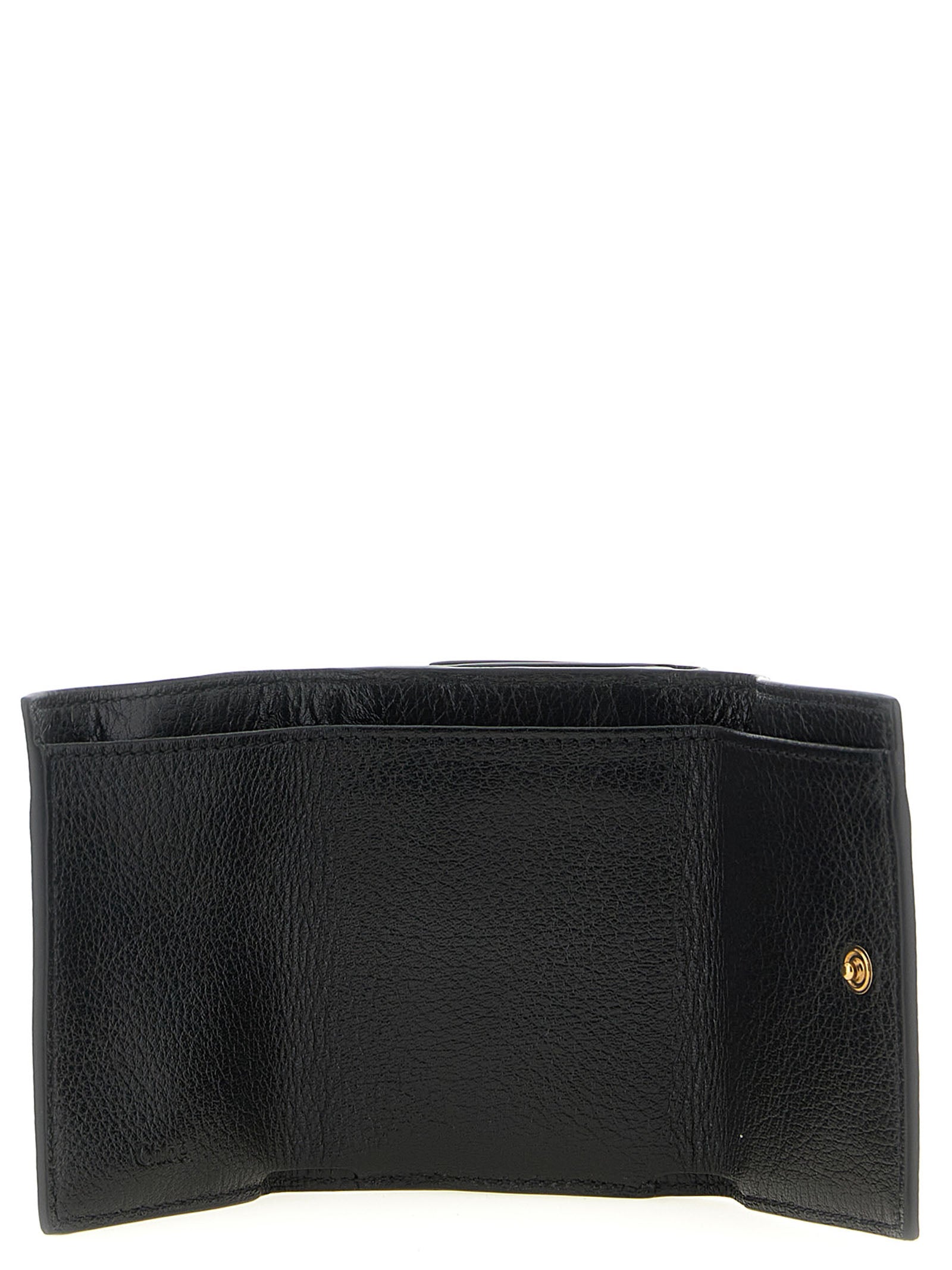 Chloé Black Buffalo Leather Mini Wallet