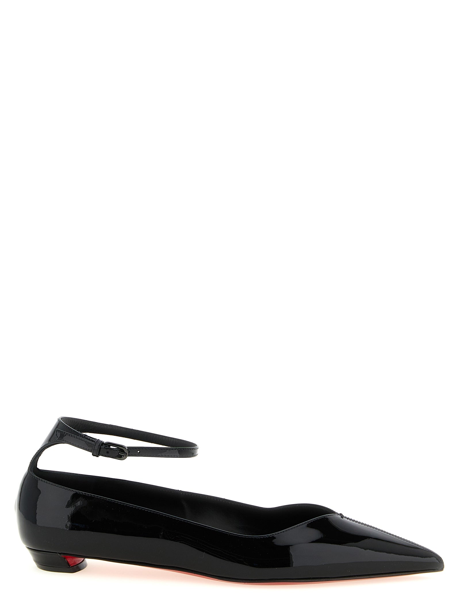 Christian Louboutin Black Calfskin Ballet Flats