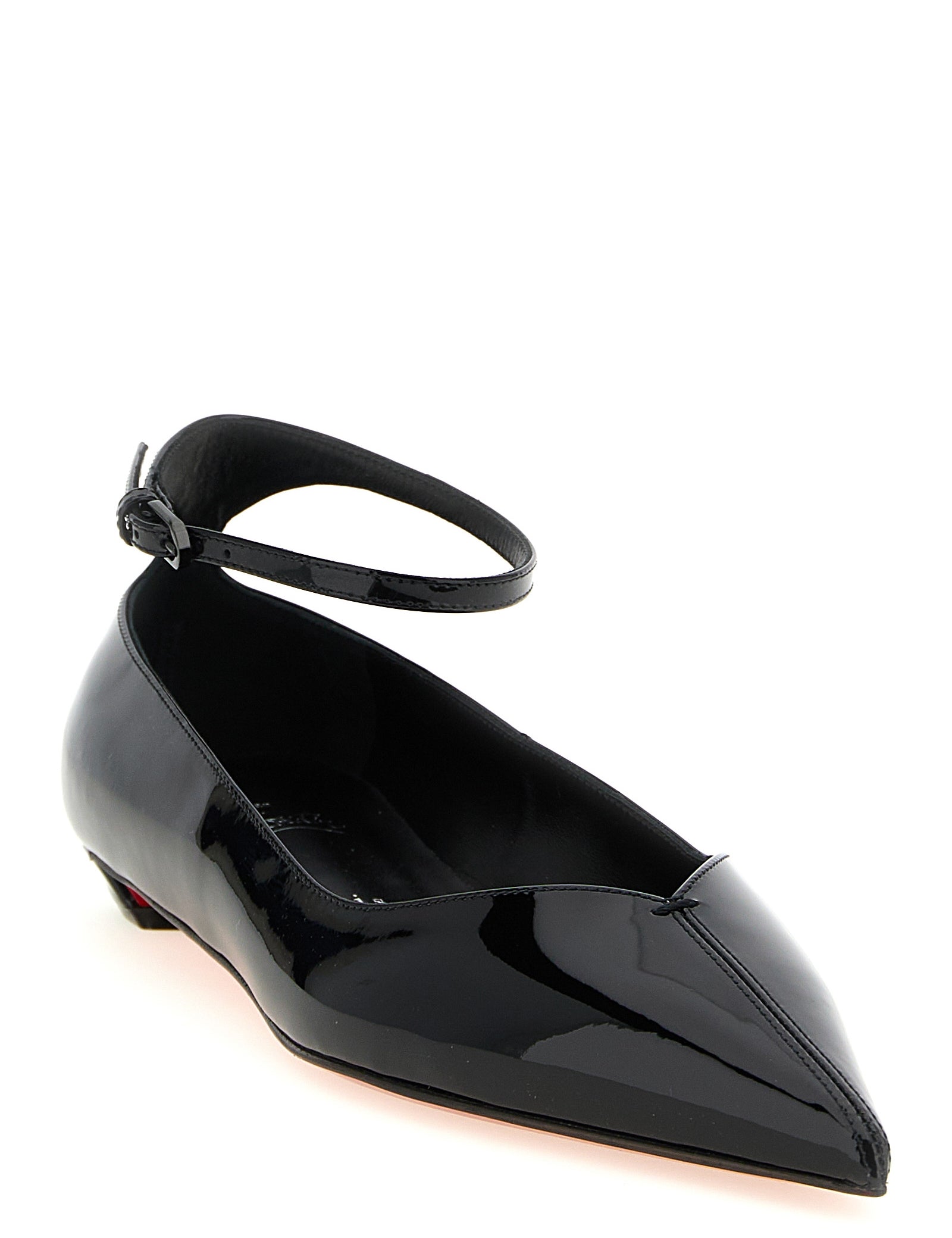 Christian Louboutin Black Calfskin Ballet Flats