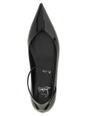 Christian Louboutin Black Calfskin Ballet Flats