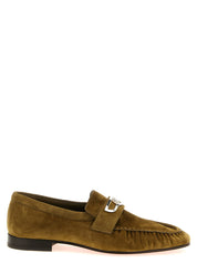 Christian Louboutin Brown Calfskin Slip-On Loafers