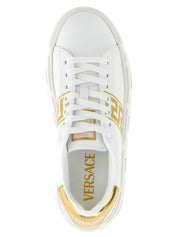 Versace Gold Nylon Platform Sneakers