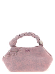 Ganni Pink Multicolor Organic Cotton Handbag