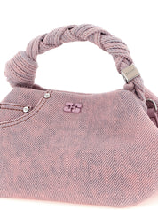 Ganni Pink Multicolor Organic Cotton Handbag