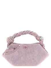 Ganni Pink Organic Cotton Handbag