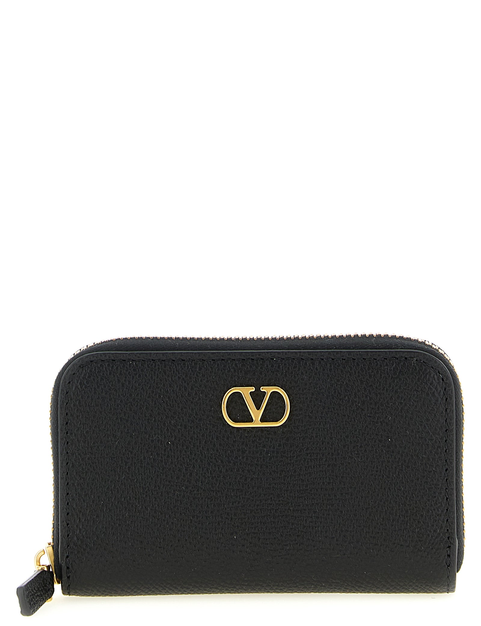 Valentino Garavani Black Calfskin Cardholder