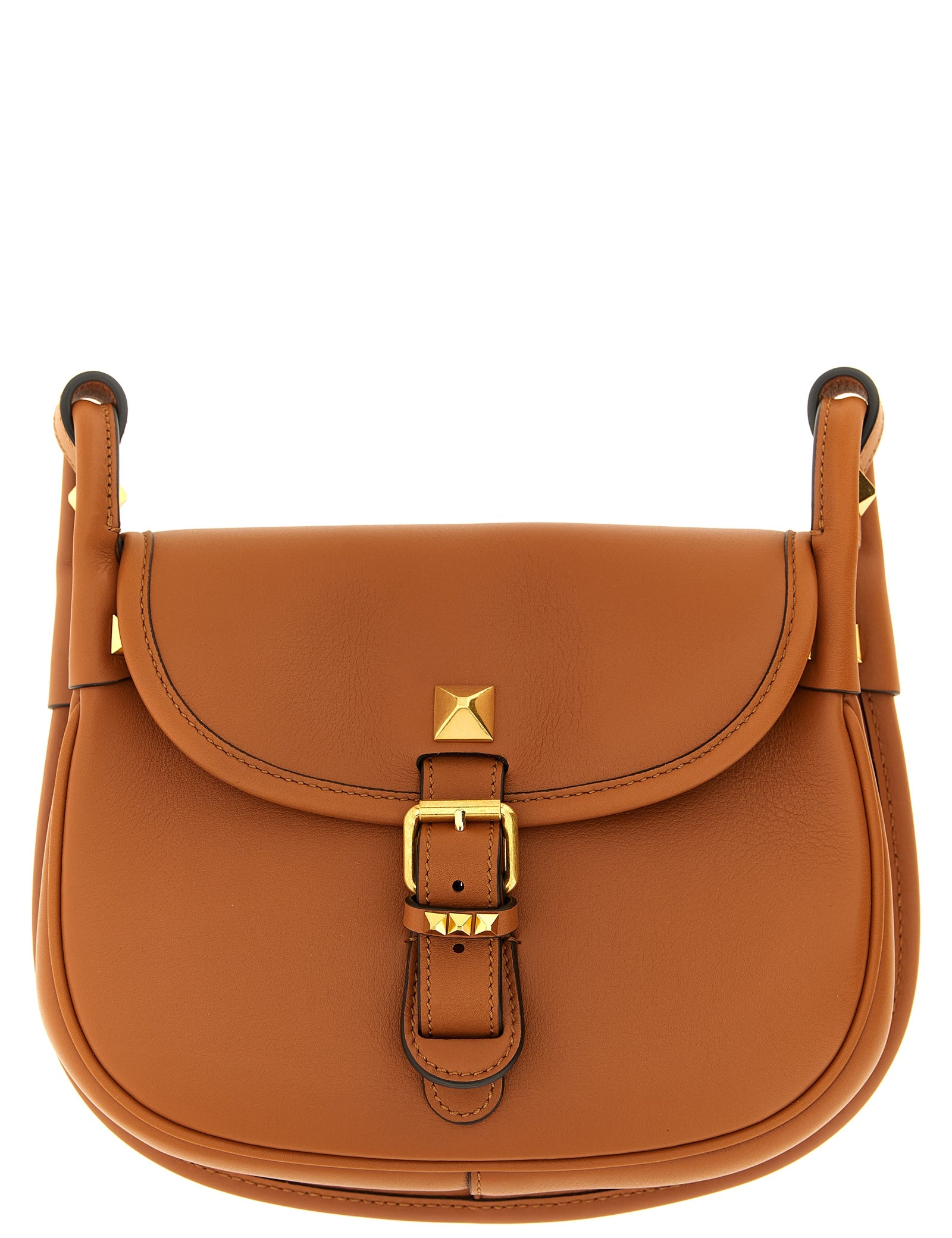 Valentino Garavani Brown Calfskin Shoulder Bag