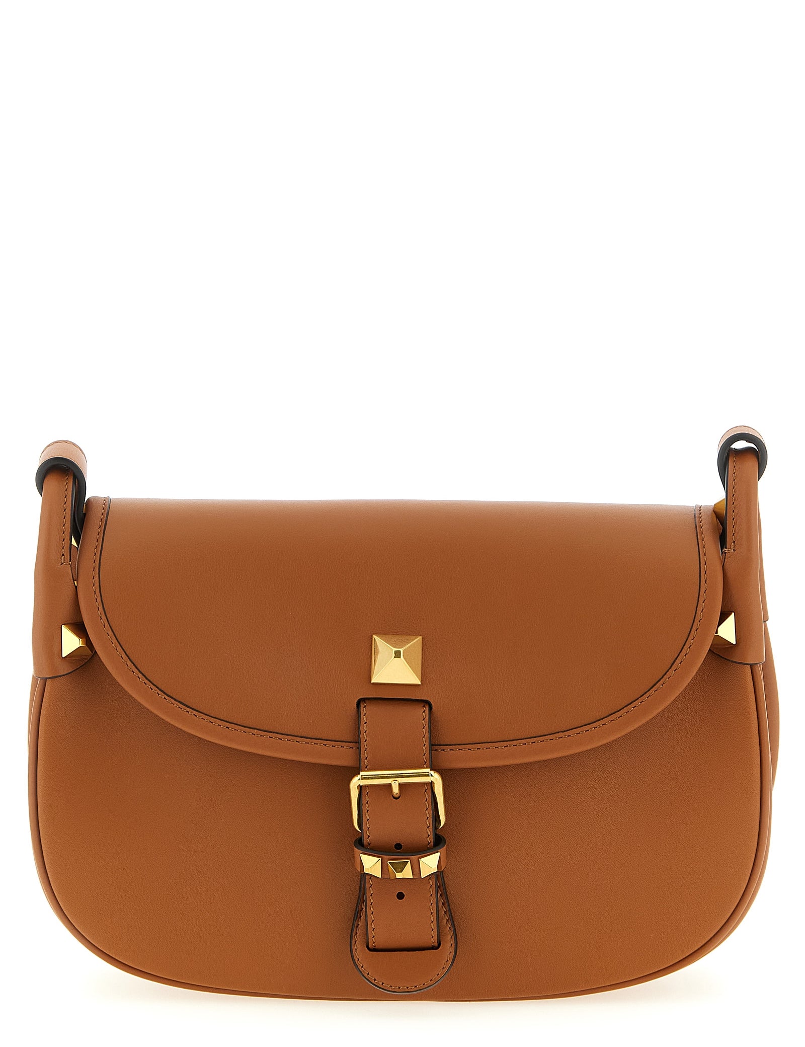 Valentino Garavani Brown Calfskin Shoulder Bag