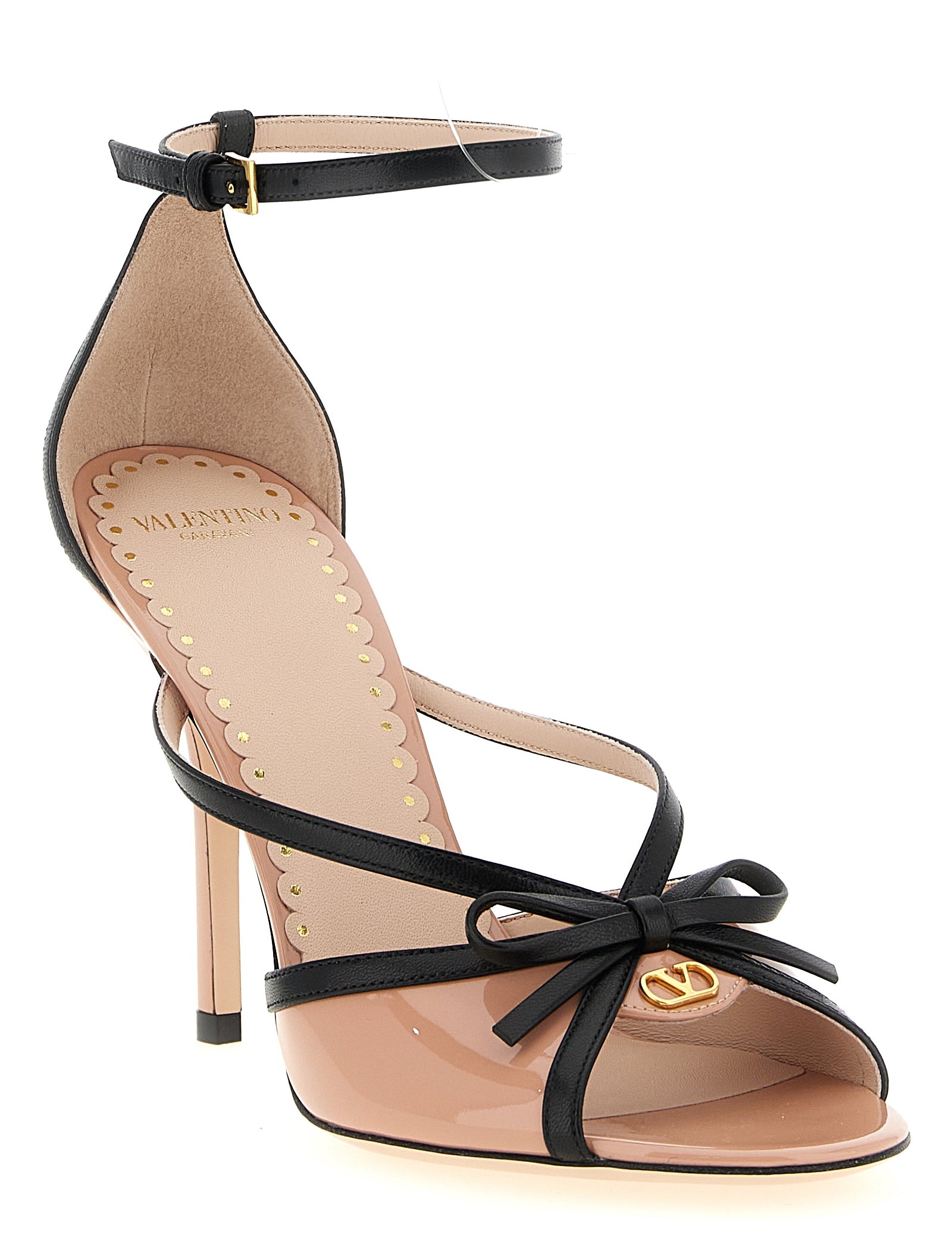Valentino Garavani Pink Calfskin Stiletto Heel Sandals