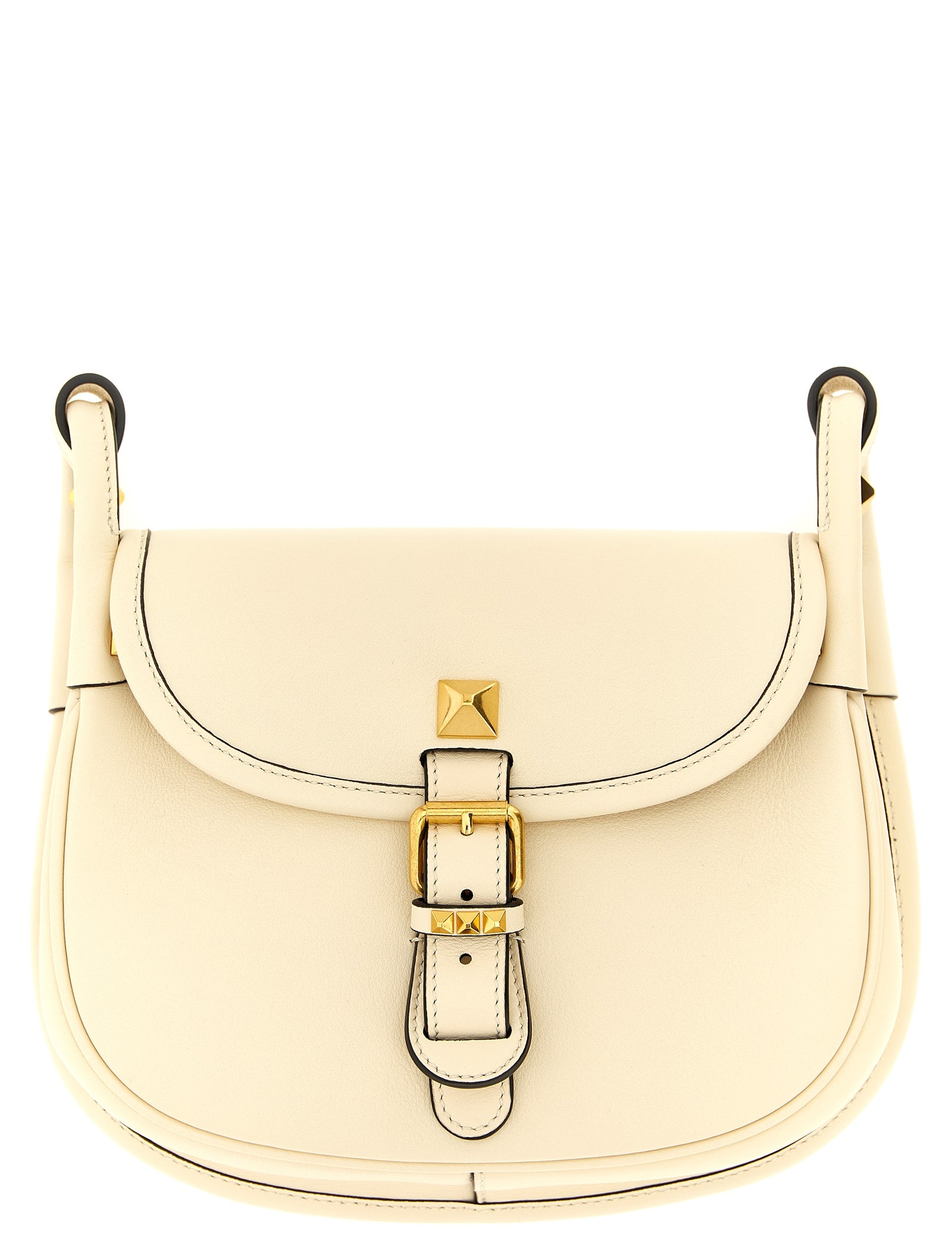 Valentino Garavani White Calfskin Shoulder Bag