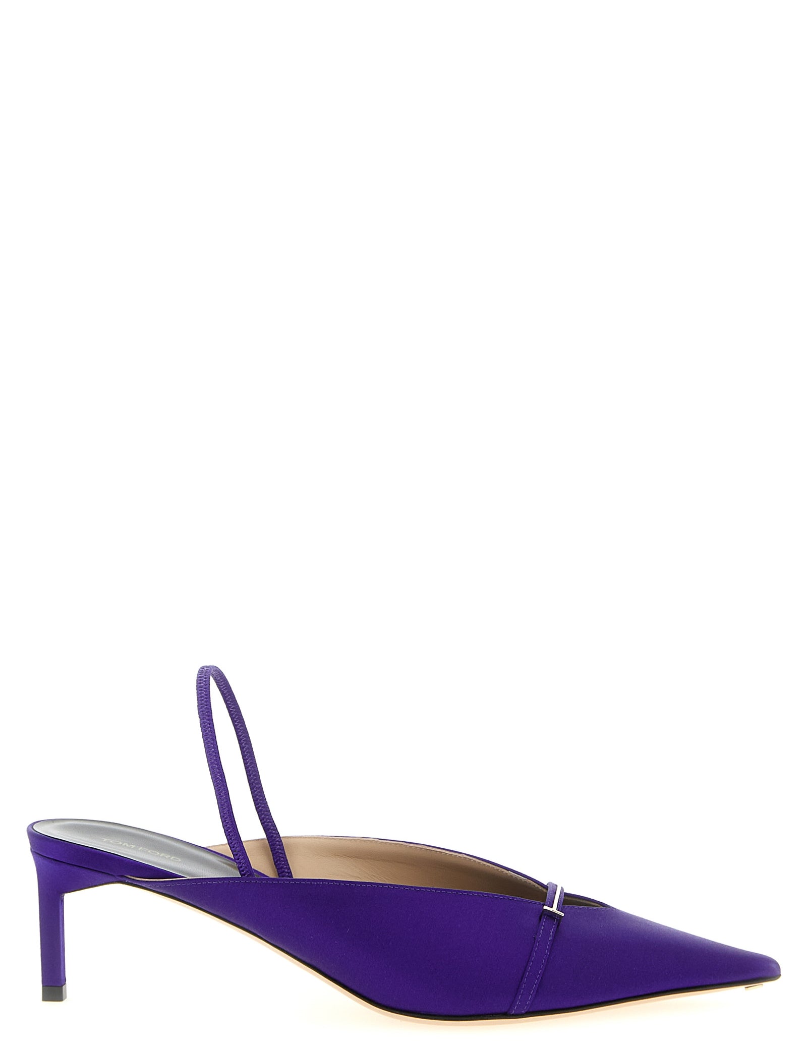 Tom Ford Purple Viscose Mid Heel Pumps