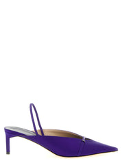 Tom Ford Purple Viscose Mid Heel Pumps