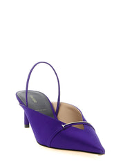 Tom Ford Purple Viscose Mid Heel Pumps