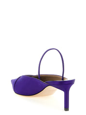 Tom Ford Purple Viscose Mid Heel Pumps