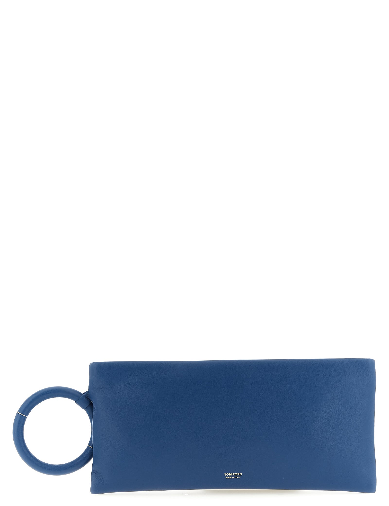 Tom Ford Blue Lambskin Clutch Bag