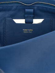 Tom Ford Blue Lambskin Clutch Bag