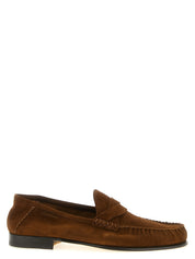 Tom Ford Brown Suede Slip-On Loafers