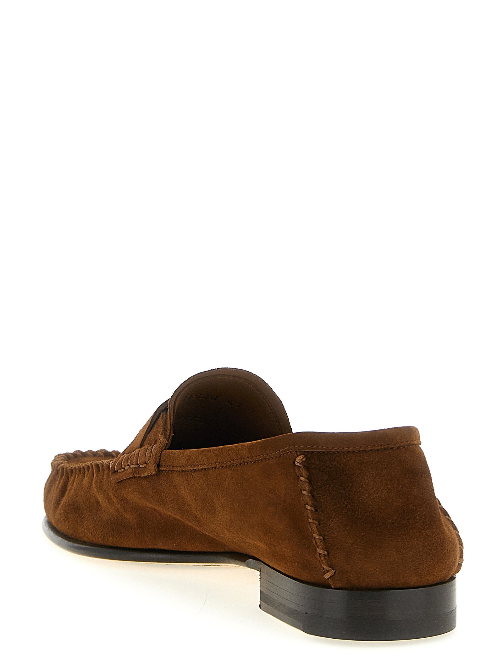 Tom Ford Brown Suede Slip-On Loafers