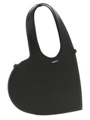 Coperni Black Cowhide Mini Heart Handbag